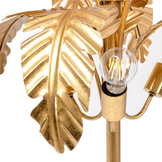 KARE Designer gulvlampe Palmera, Messing / gull, Stue / spisestue, Metall, Design KARE Designer gulvlampe Palmera, Messing / gull, Stue / spisestue, Metall, Design