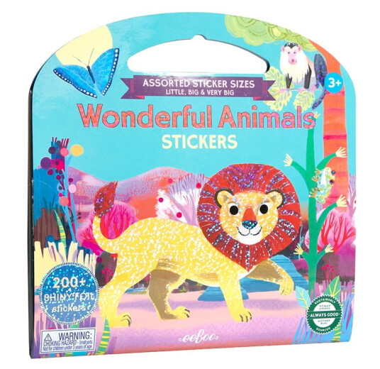 eeBoo Sticker Book Wonderful Animals ESTKAML