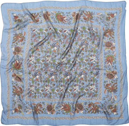 Becksöndergaard Tapisflora Taby Sia Scarf Blue 100X 100CM