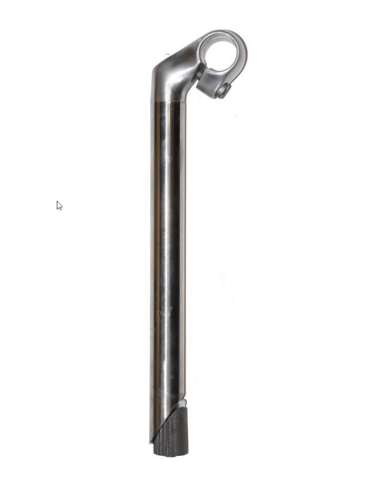 BikePartner styrestamme sølv Alu 40mm/300mm ø25,4mm styret 25,4mm