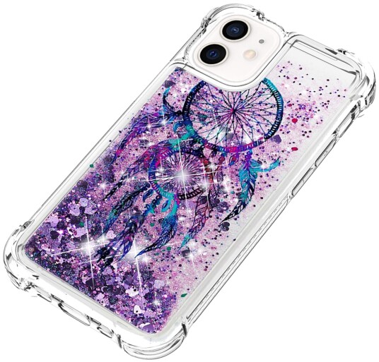 Trolsk Mobildeksel med Flytende Glitter Drømmefanger (iPhone 13 Pro Max)