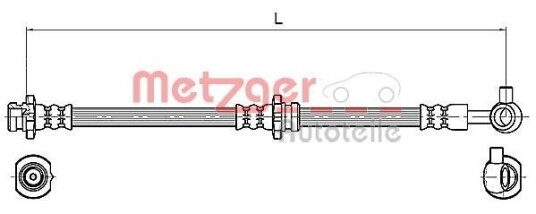 Bremseslange METZGER 4110132