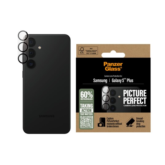 PanzerGlass PicturePerfect Linsebeskytter for Samsung Galaxy S25 Plus - Herdet Glass