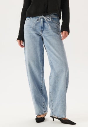 ONLY Onlgianna Mw Straight Light Blue Denim 30/32