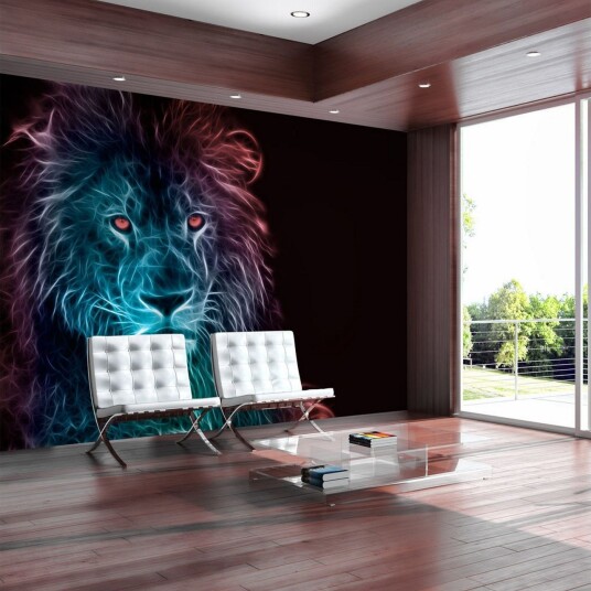 Fototapet Abstract Lion Rainbow 400x280 - Finnes i flere størrelser