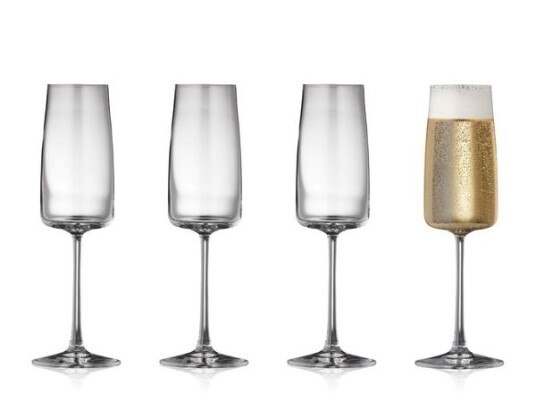 Champagneglass Zero 30 cl 4-pakning Klar