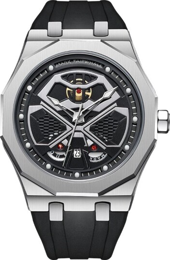Mark Fairwhale Mercury Silver Black Rubber
