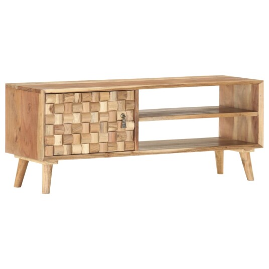 vidaXL TV-benk 100x35x40 cm heltre akasie