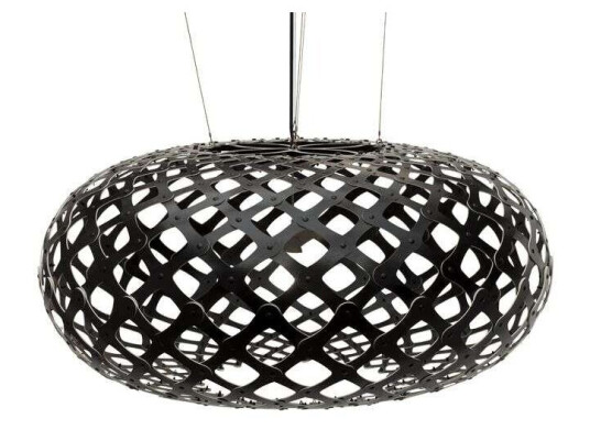 David Trubridge - Kina Pendel Ø140 Svart 2 Sider
