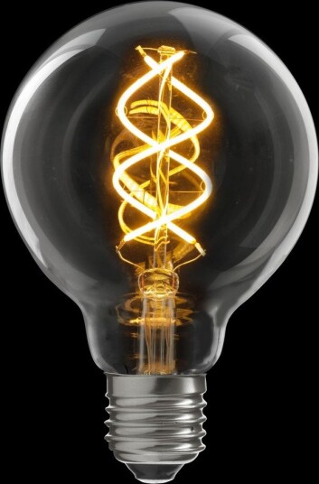 LED filament globepære klar 80mm E27 5W 2200K dimbar Unison UNI FLEX