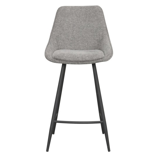Rowico Home Sierra Barstol 97 cm Grått Stoff / Svart Metall 1608065-01-0 1696237-01-0