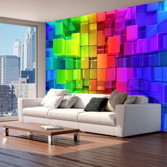 Fototapet Colour Jigsaw 200x140 - Artgeist sp. z o. o.