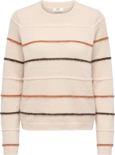 JDY Jdysigrid Life L/S On Struc Pullover Knt Cream M