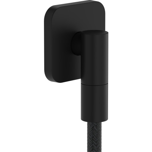 Hansgrohe FixFit Fine Q slangeuttak, matt sort