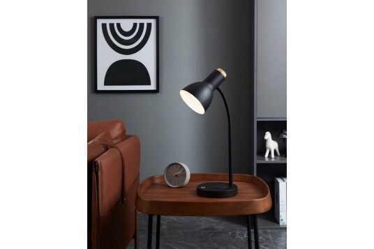 Bordlampe Eglo Veradal Qi med Touch Svart/Brun