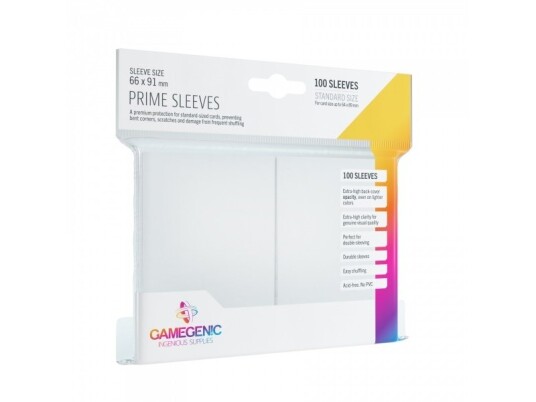 Gamegenic Prime Korthylser Gul 66x91 mm for Barnespill (100 stk)