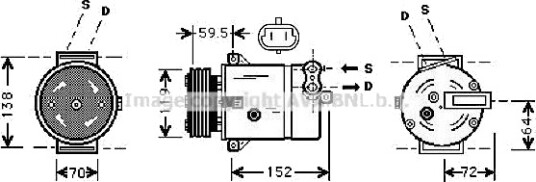 AC kompressor PRASCO OLAK279 AC kompressor PRASCO OLAK279