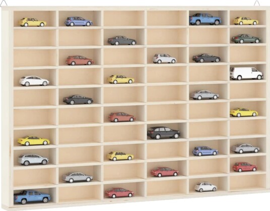 samlermonter i tre med 60 rom 60x4,5x40,5 cm samlermonter i tre med 60 rom 60x4,5x40,5 cm