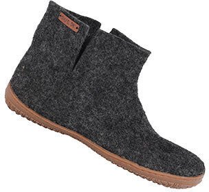 SHUS SHU`S Uldstøvle m. Gummi Sål Dark Grey   36