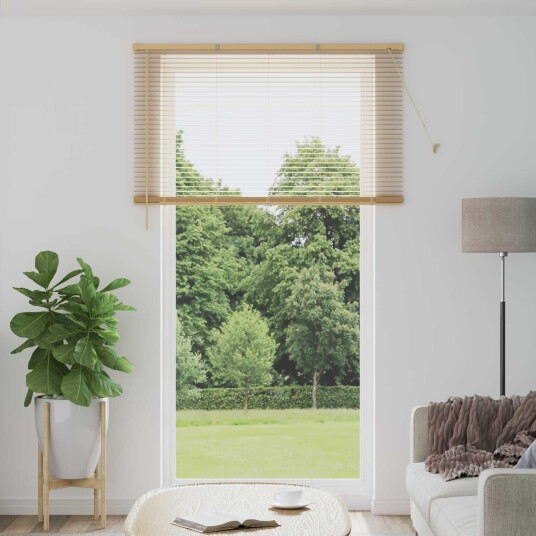 vidaXL Venetiansk persienne Lys Brun med Mønster 213 x 150 cm 25 mm vidaXL Venetiansk persienne Lys Brun med Mønster 213 x 150 cm 25 mm