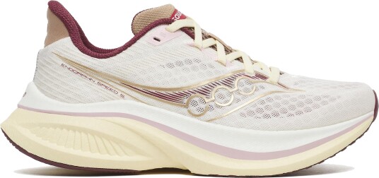 Saucony Women"s Endorphin Speed 5 Ivory/maroon 43