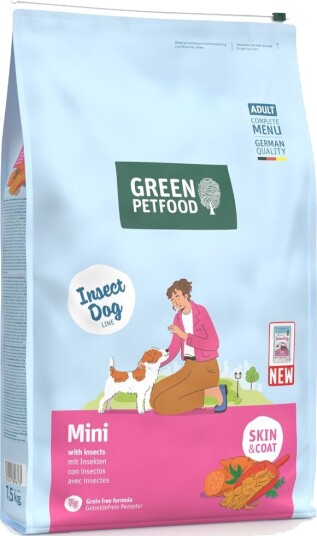 Green Petfood Tørrfôr Insect Dog Mini Med Insekter 7.5 kg Green Petfood Tørrfôr Insect Dog Mini Med Insekter 7.5 kg