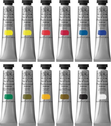 Winsor & Newton Akrylmaling Professional Tube 12 x 20 ml