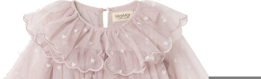 MarMar Tyllkjole Bera Cloud Grå Hearts MarMar 1 år (80) Kjole Rosa