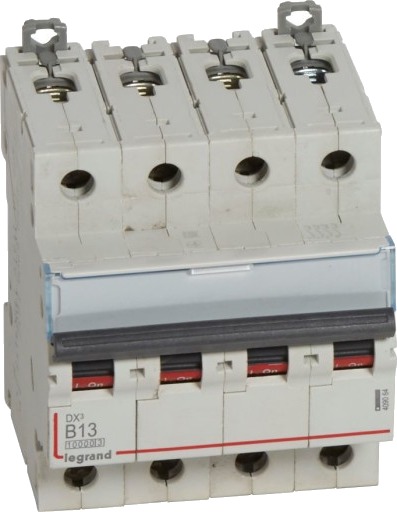 Legrand DX³ MCB automatsikring B13 4P 4M 10/16kA