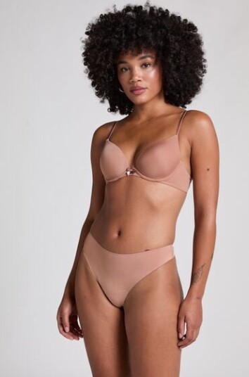 Hunkemöller Usynlig grunnleggende thong Brun