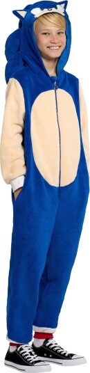 OppoSuits Sonic the Hedgehog™ Onesie for barn - Large
