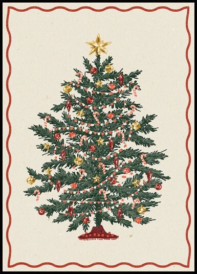 Christmas tree Poster Plakat / 21x30cm