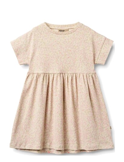Wheat Jersey Dress S/S Emilie Pink 116 Wheat Jersey Dress S/S Emilie Pink 116