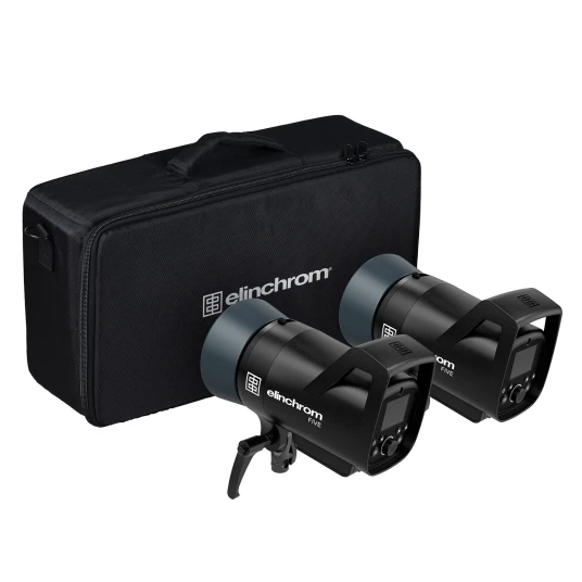 Elinchrom FIVE Dual Kit Batteridrevet studioblits. 2 x 500W Elinchrom FIVE Dual Kit Batteridrevet studioblits. 2 x 500W