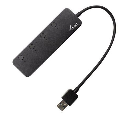 I-Tec USB 3.0 Metal HUB 4 Port with individual On/Off Switches USB-hub - 4 porter - Svart
