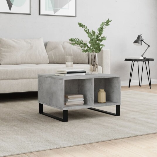 Salongbord betonggrå 60x50x36,5 cm konstruert tre 8721012109353
