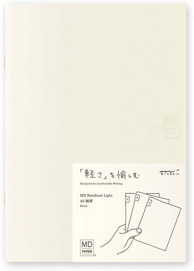 Midori Md Notebook Light Blank A5 3-Pakk