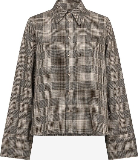 MOS MOSH Skjorte MMAyen Princ Check Shirt Svart MOS MOSH Skjorte MMAyen Princ Check Shirt Svart