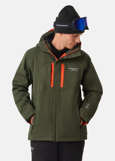 Swedemount St. Anton Jacket Sr Dk. Olive Green/Burned Orange 3Xl Skijakker Swedemount St. Anton Jacket Sr Dk. Olive Green/Burned Orange 3Xl Skijakker