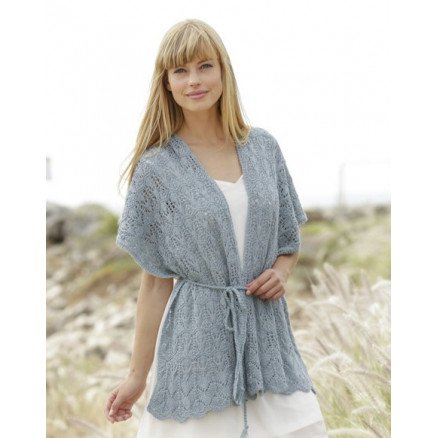 Moonlight Passage by DROPS Design Skjerf Strikkeoppskrift str S XXXL