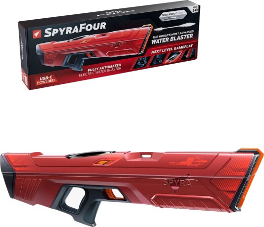 Spyra Vannpistol Four, Rød Spyra Vannpistol Four, Rød