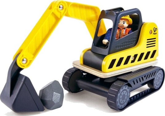 Hape Hape Dig N" Dump Excavator Yellow ONE SIZE Hape Hape Dig N" Dump Excavator Yellow ONE SIZE