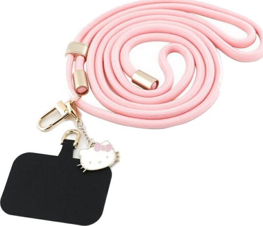 Hello Kitty Patch & Kitty Head Charm   Universell Telefonstropp / Snor Rosa