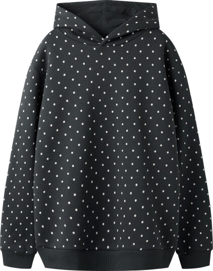 LMTD Nlfdosso Ls Sweat W. Hood Black 146 152