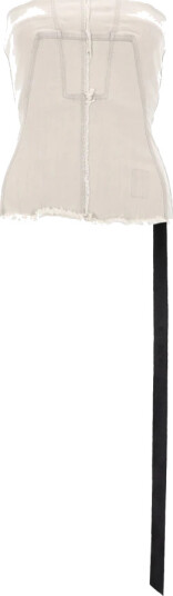 Rick Owens Dame Topper Hvit XS,