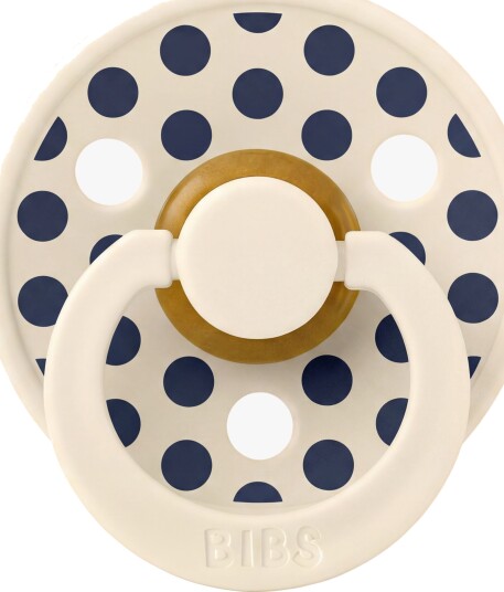 BIBS Studio Colour Smokk Polka Medium Lateks Str. 1, Ivory/Deep Space
