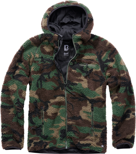 Brandit Teddyfleece Worker Jakke Woodland
