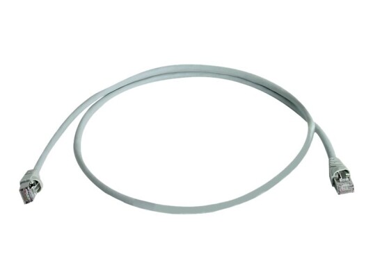 Telegärtner Datavoice Office Koblingskabel Rj-45 Hann Til Rj-45 Hann 20 M 5.8 Mm Sftp Pimf Cat 6A Med Støvel Halogenfri Uten Hindringer Flertrådet Grå Ral 7035