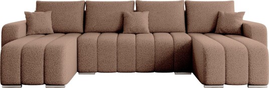 Zulueta 4 seters sovesofa med dobbel divan   brun