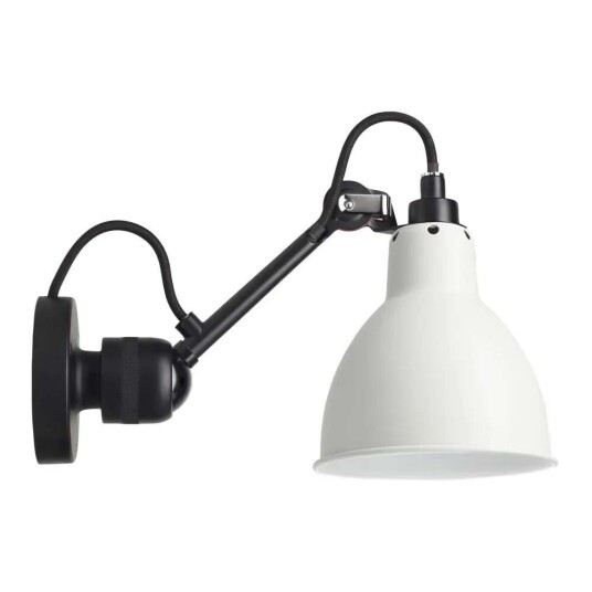 DCW - 304CA Vegglampe Svart/Hvit Lampe Gras